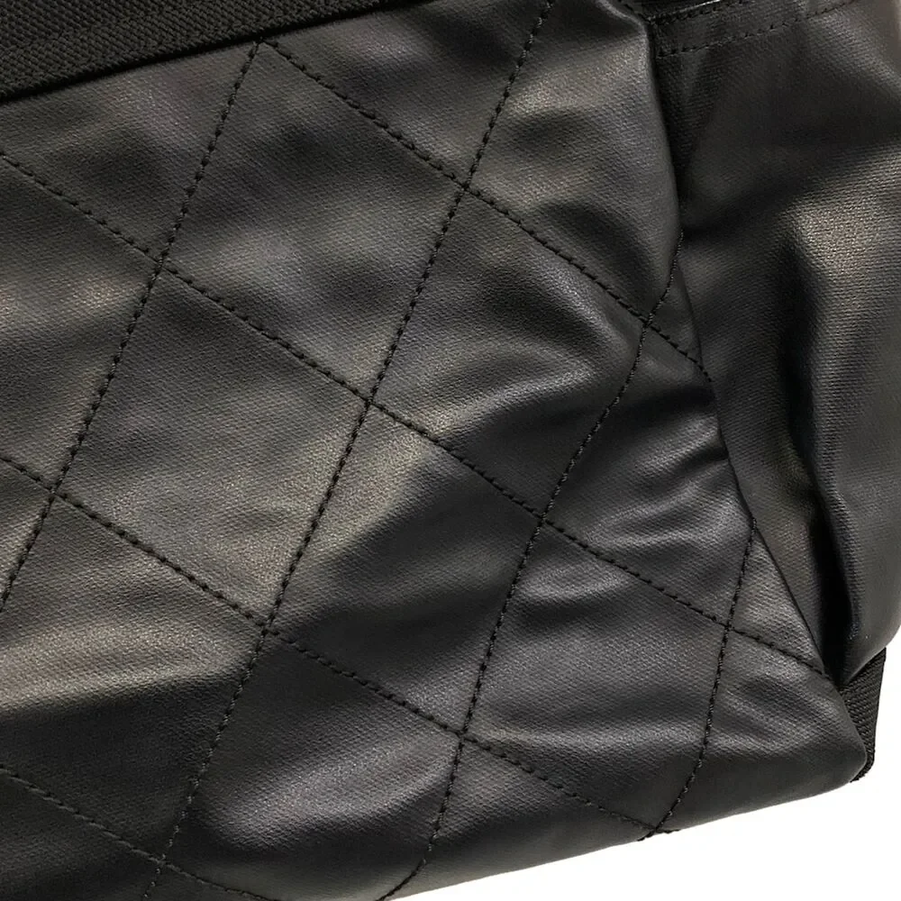 Chanel Paris Biarritz Tote GM Handbag Coated Canvas Nylon Leather